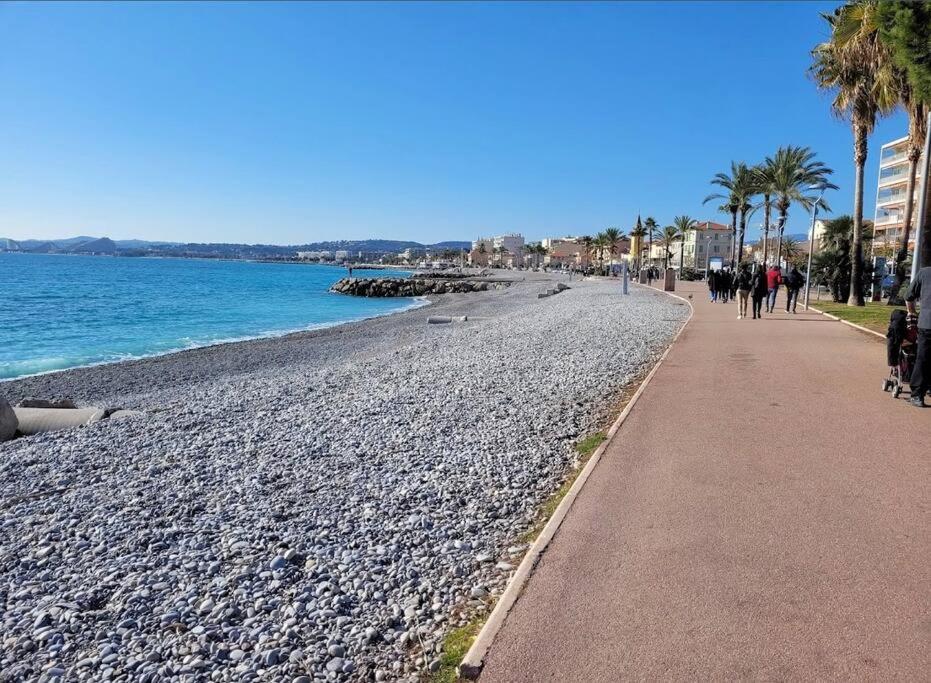 Studio Cosy Terrasse Front Mer Cagnes-sur-Mer Kültér fotó